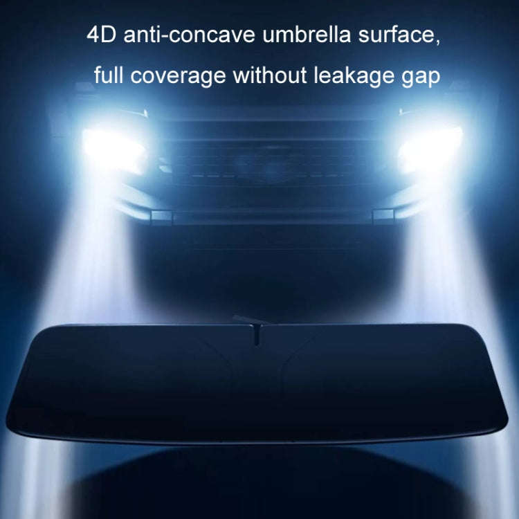 145x80cm Car Front Windshield Sun Protection Laser Sunshade Blinds, Style: Double Circle Sun Visor