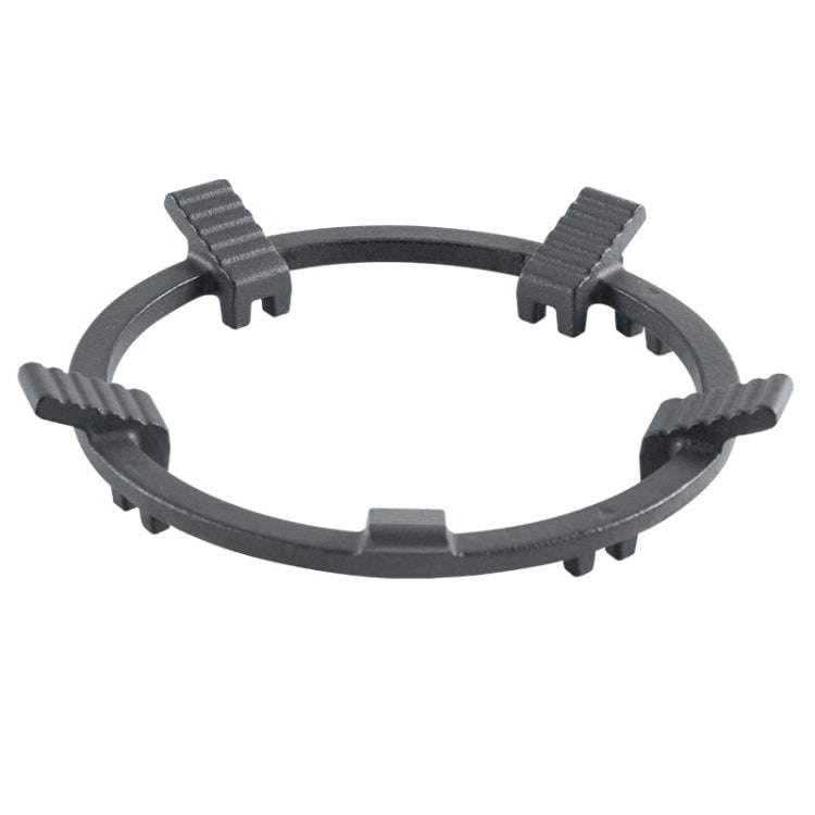 Gas Stove Anti-Slip Rack Cast Iron Anti-Slip Wok Support Ring(Black)