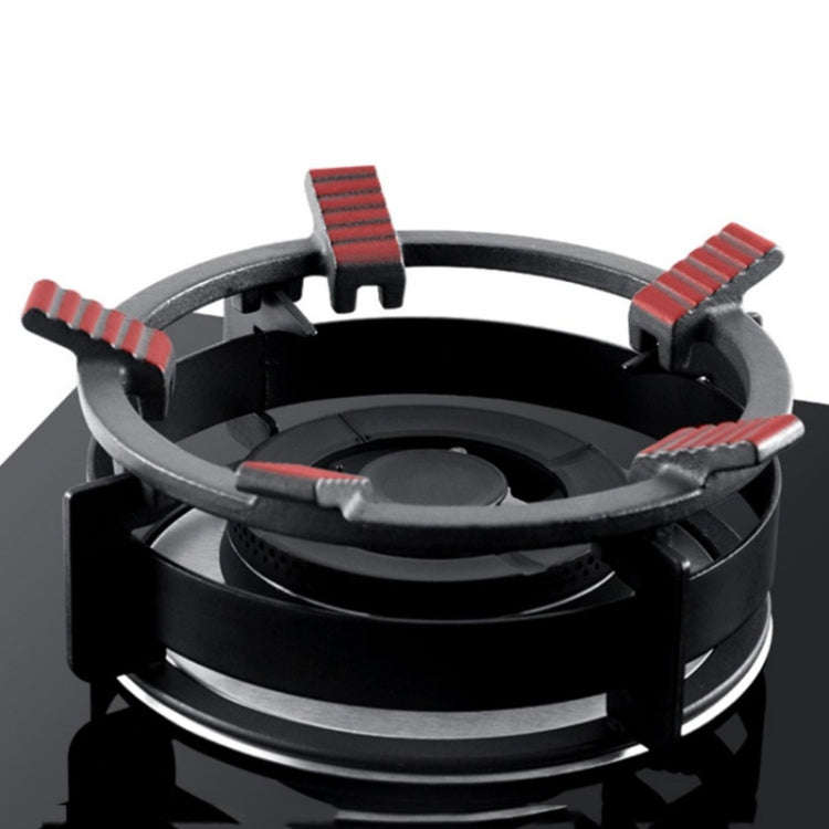 Gas Stove Anti-Slip Rack Cast Iron Anti-Slip Wok Support Ring(Black)
