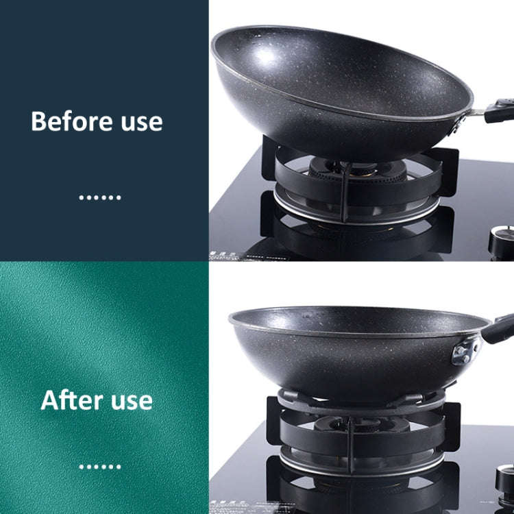 Gas Stove Anti-Slip Rack Cast Iron Anti-Slip Wok Support Ring(Black)
