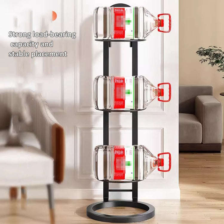 Basketball Storage Rack Volleyball Stand Holder, Spec: 3 Layers Black