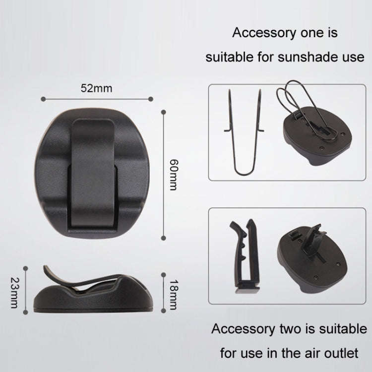 2 In 1 Car Glasses Holder Air Outlet Sun Visor Bill Holder(DM-113)