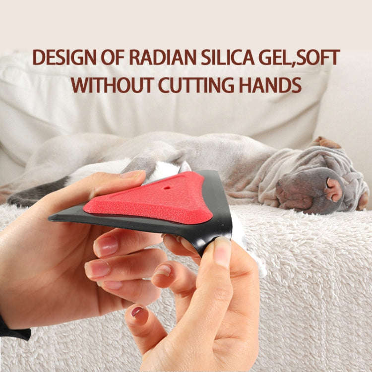 Car Glass Defogging Silicone Cleaning Scraper(Red)