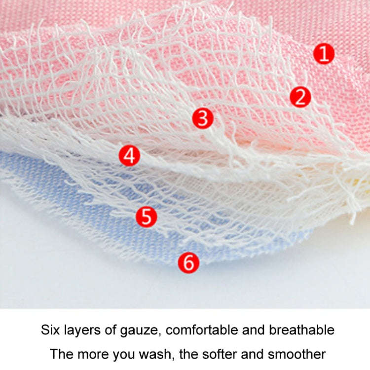2pcs Dual Sided Newborn Baby Petal Waterproof Bib Six Layers Gauze Cotton Plum Bib, Style: Random...