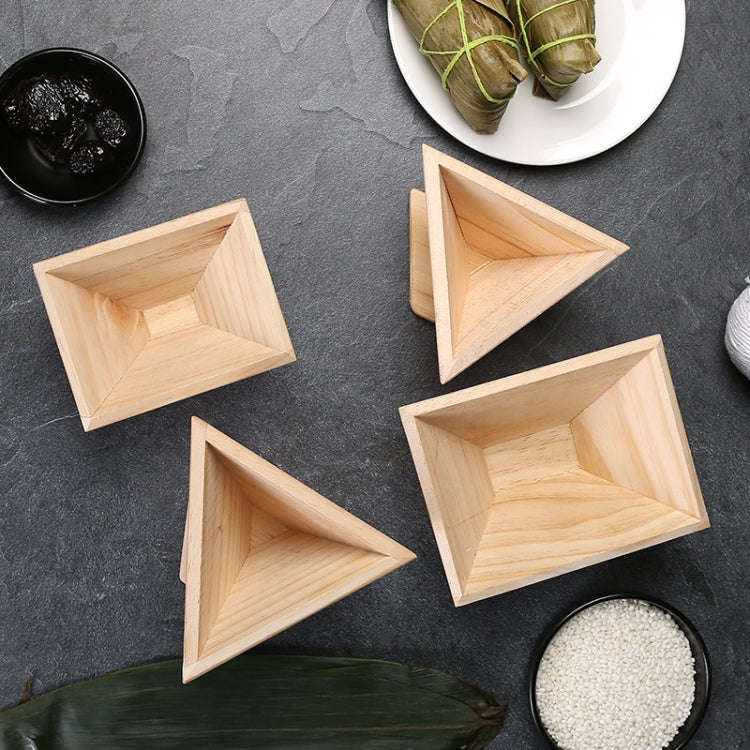 Small Four Corner Pack Rice Dumpling Mould Household Handmade Rice Dumpling Tool Wooden Rice Dump...