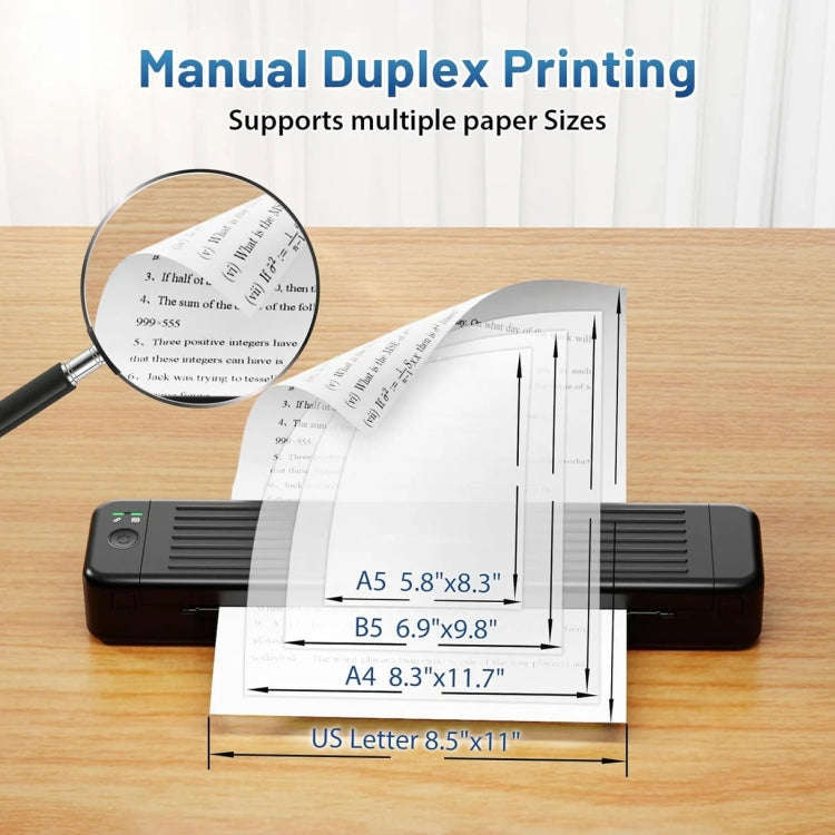 Phomemo P831 Bluetooth Portable Thermal Transfer Printer Support A4 / Letter / A5 / B5 Plain Pape...