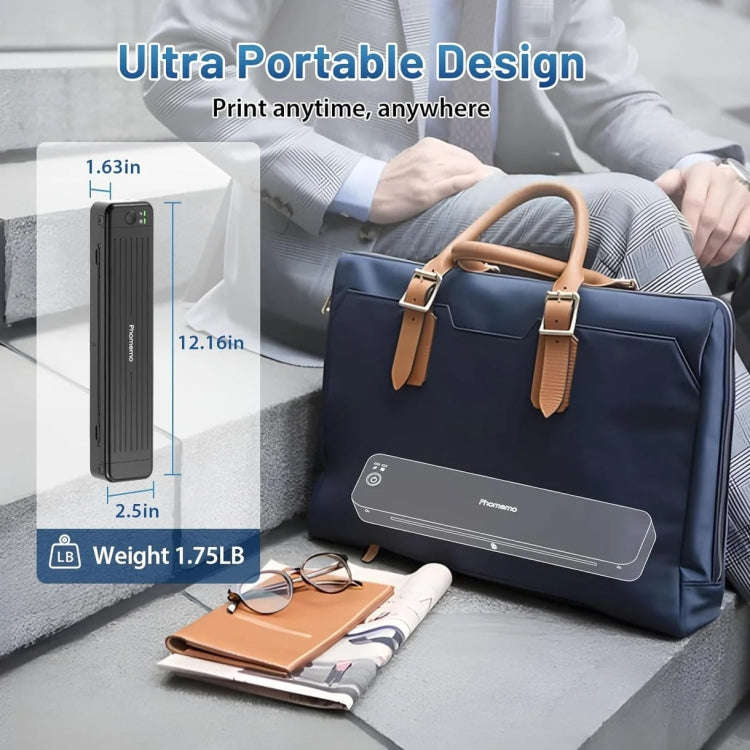 Phomemo P831 Bluetooth Portable Thermal Transfer Printer Support A4 / Letter / A5 / B5 Plain Pape...
