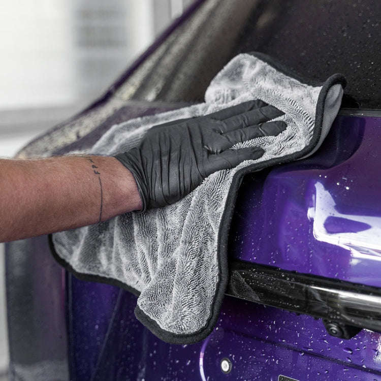 30x40cm Thickened Twisted Braid Cloth Absorbent Car Cleaning Towel(Dark Gray 1pcs)