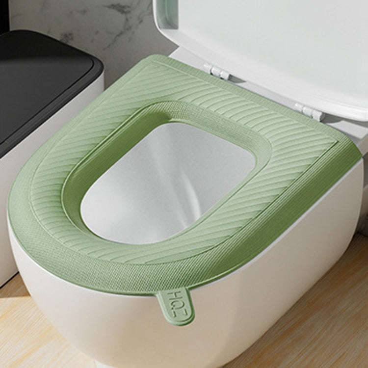 High Foam EVA Waterproof Toilet Seat Cushion Household Washable Potty Covers(Avocado Green)