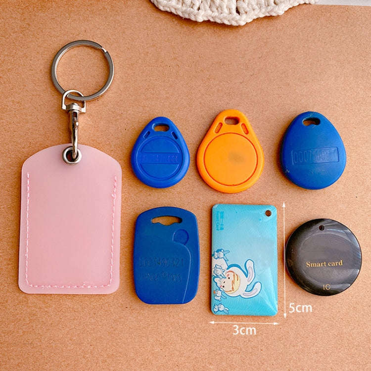 Access Control Elevator Card Holder Proximity Card Protector Keychain With Pull Ring, Style: Smal...
