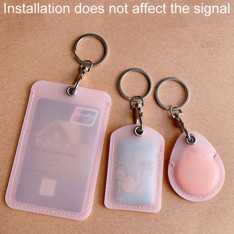 Access Control Elevator Card Holder Proximity Card Protector Keychain With Pull Ring, Style: Wate...
