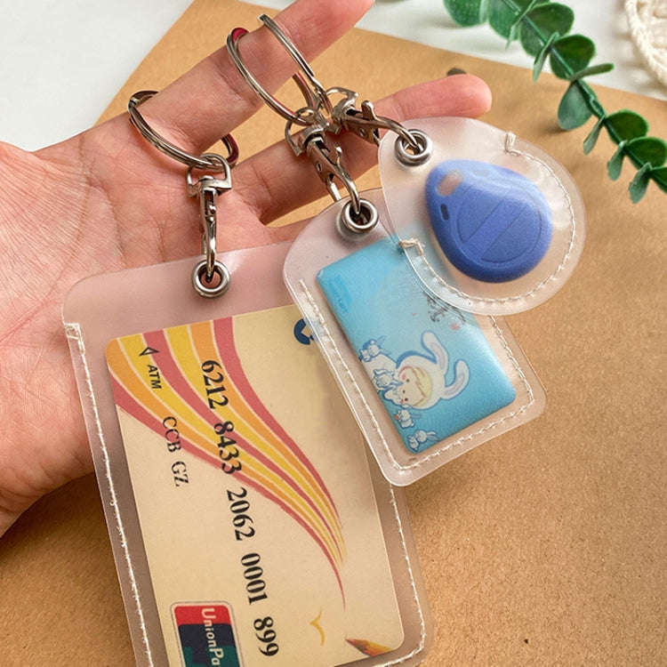 Access Control Elevator Card Holder Proximity Card Protector Keychain With Pull Ring, Style: Wate...