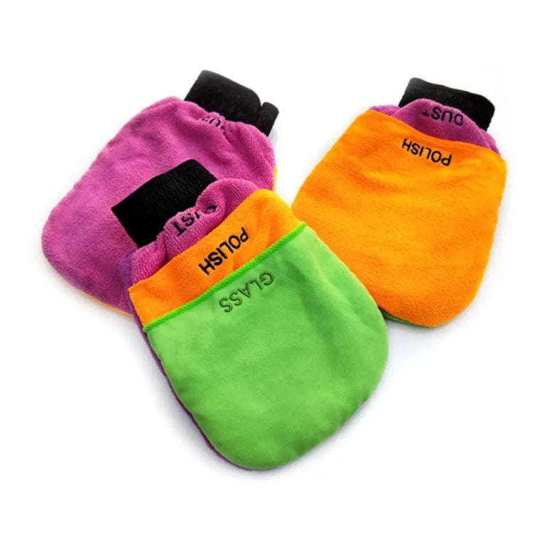 15x24cm 3 in 1 Multifunctional Car Waxing Thickened Cleaning Gloves