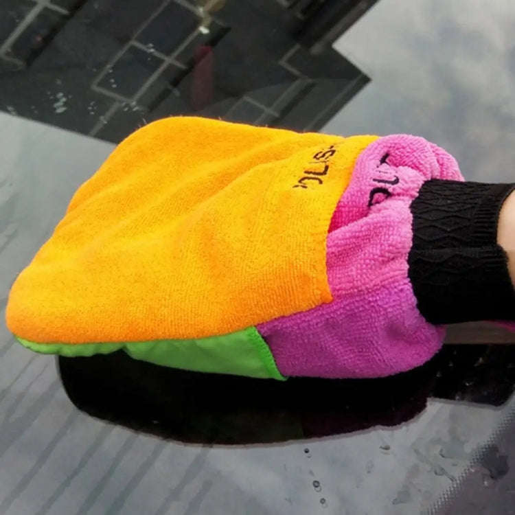15x24cm 3 in 1 Multifunctional Car Waxing Thickened Cleaning Gloves