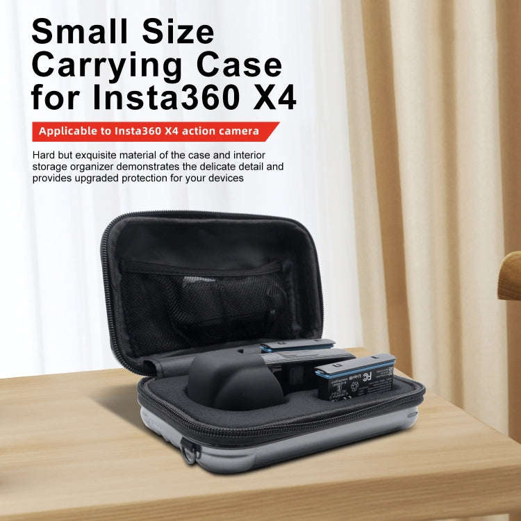 For Insta360 X5 / X4 aMagisn Storage Bag Hard Shell Protective Case(Gray)