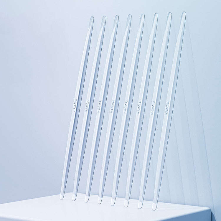 HAOCAI 40cm Car Door Anti-collision Strip Door Edge Bumper Protector, Color: 8pcs Transparent