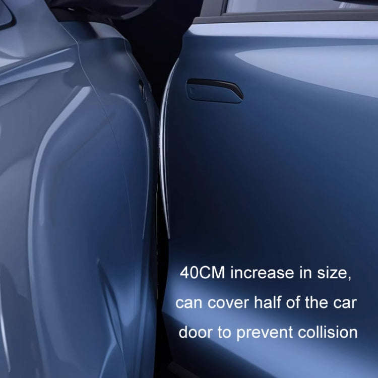 HAOCAI 40cm Car Door Anti-collision Strip Door Edge Bumper Protector, Color: 2pcs Transparent