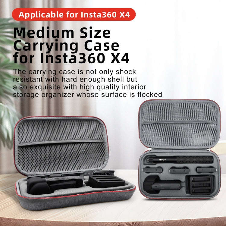 For Insta360 X5 / X4 aMagisn Medium Storage Bag Clutch Bag Protective Case