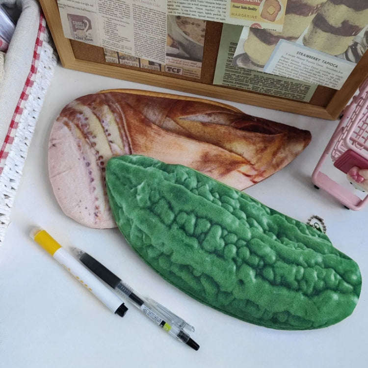 3D Simulation Ingredients Vegetable Plush Pencil Pouch Large Pen Case Student Stationery, Style: ...