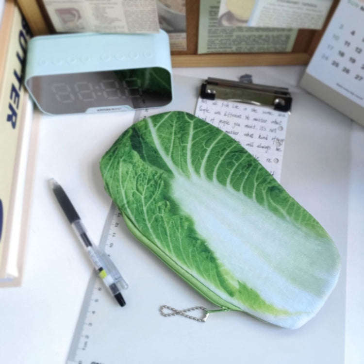 3D Simulation Ingredients Vegetable Plush Pencil Pouch Large Pen Case Student Stationery, Style: ...