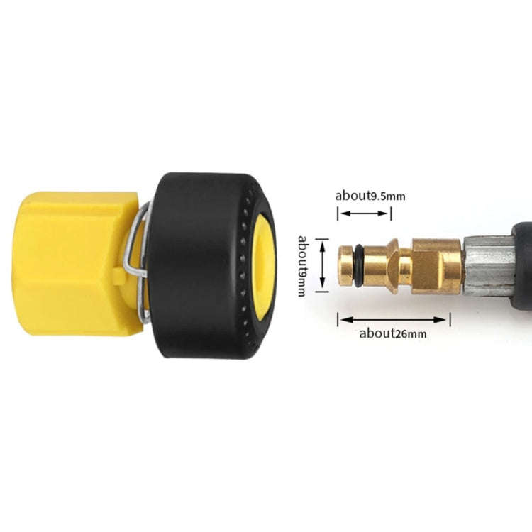 For Karcher K Series Car Washer Accessories Inlet Outlet Quick Plug Faucet Universal Adaptor Exha...
