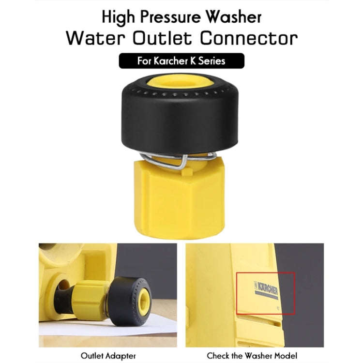 For Karcher K Series Car Washer Accessories Inlet Outlet Quick Plug Faucet Universal Adaptor Exha...