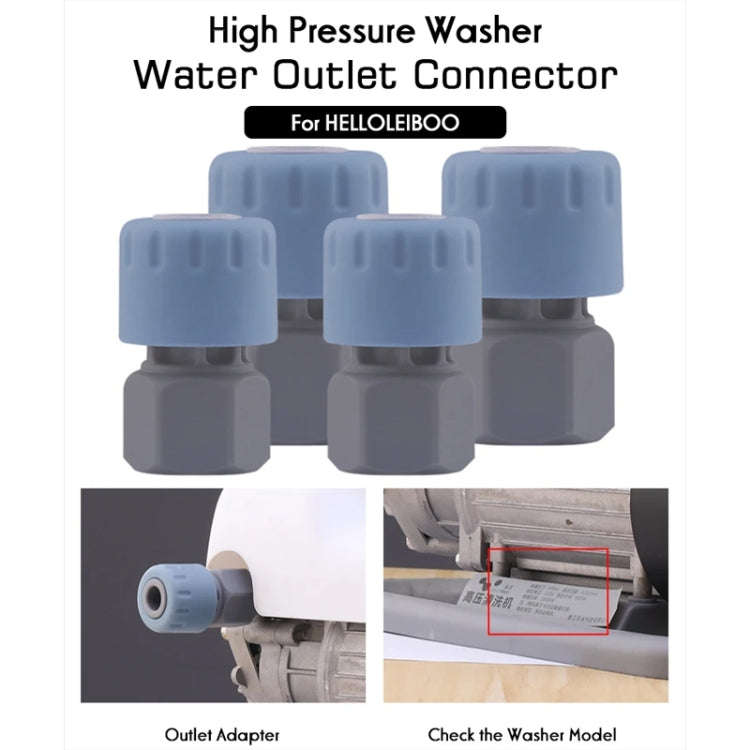 For HELLOLEIBOO Car Washer Accessories Inlet Outlet Quick Plug Faucet Universal Adaptor Exhaust V...
