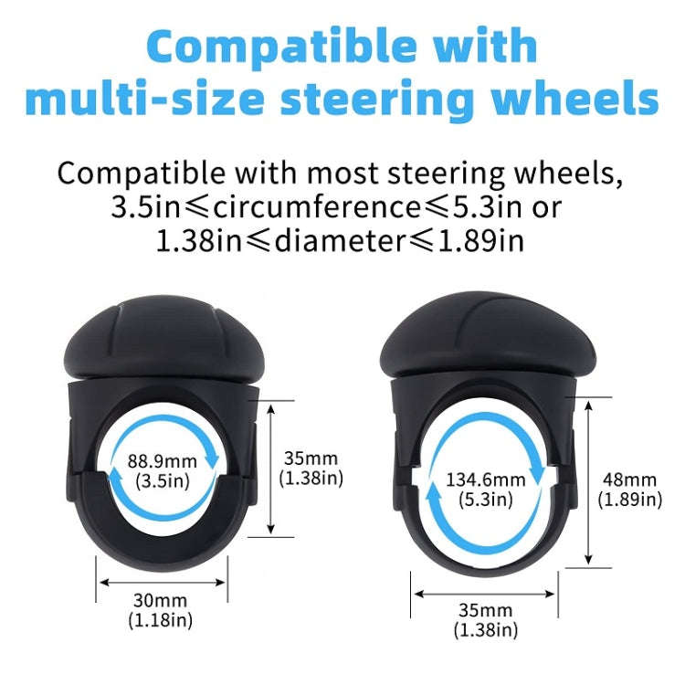 Automobile Multifunctional Bearing Steering Wheel Power Ball(Oval Red)