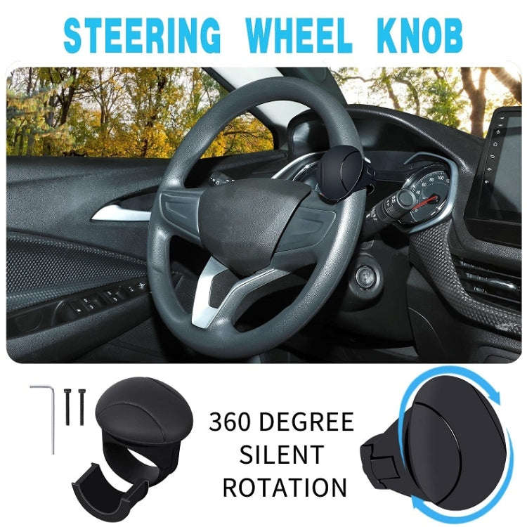 Automobile Multifunctional Bearing Steering Wheel Power Ball(Oval Black)