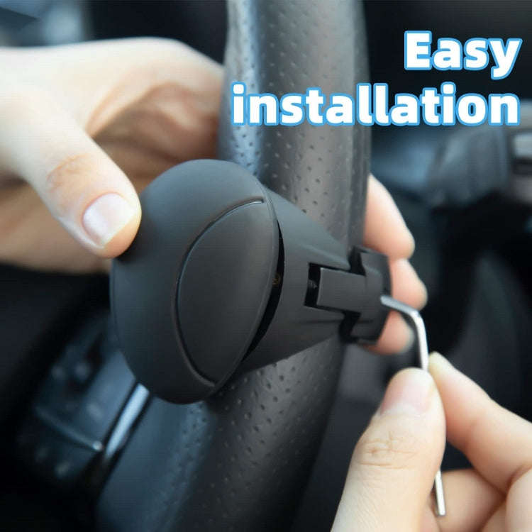 Automobile Multifunctional Bearing Steering Wheel Power Ball(Oval Black)