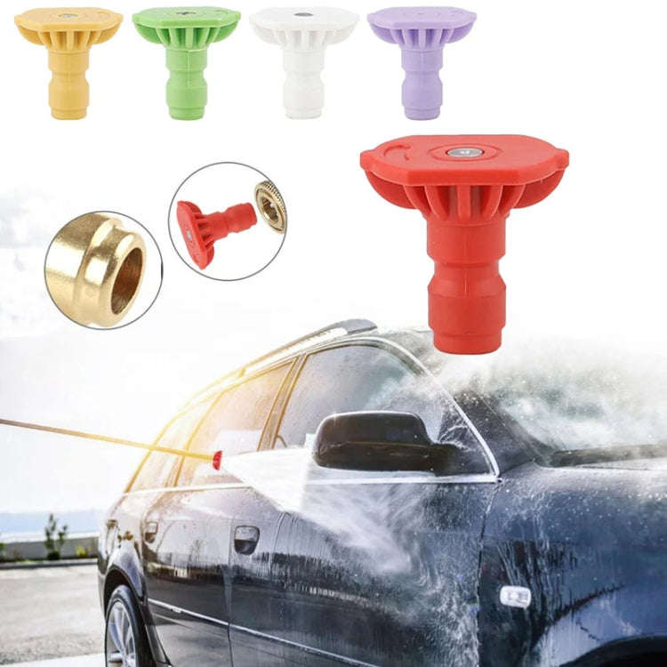 High-pressure Car Washer Nozzle Fan-shaped 1/4 Quick Plug Connector Water Rifle Parts, Specificat...