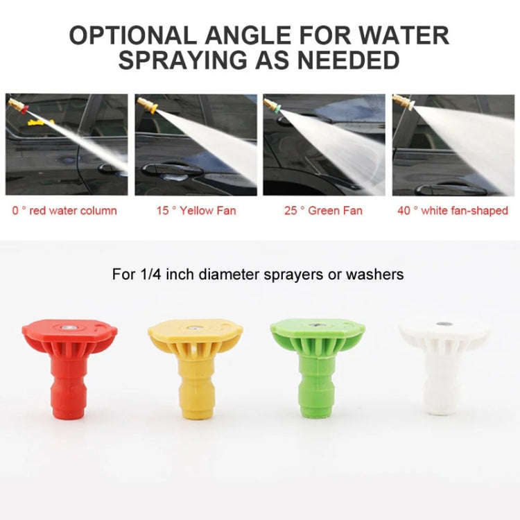 High-pressure Car Washer Nozzle Fan-shaped 1/4 Quick Plug Connector Water Rifle Parts, Specificat...