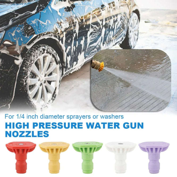 High-pressure Car Washer Nozzle Fan-shaped 1/4 Quick Plug Connector Water Rifle Parts, Specificat...