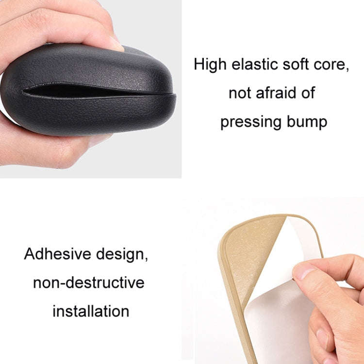Car Driver Door Booster Pad Center Armrest Box Pad(Black)