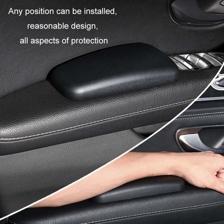 Car Driver Door Booster Pad Center Armrest Box Pad(Black)