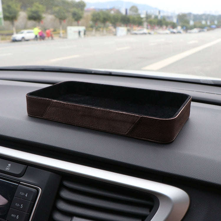 Car Multifunctional Dashboard Armrest Box Water Cup Storage Box, Color: Small Black