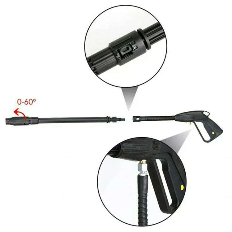 For Karcher K-Series / LAVOR Long Rod Universal Swivel Nozzle High Pressure Car Wash Sprayer Part...