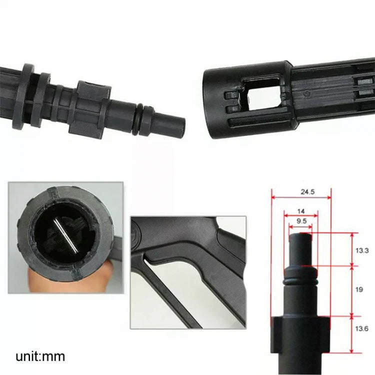 For Karcher K-Series / LAVOR Long Rod Universal Swivel Nozzle High Pressure Car Wash Sprayer Part...