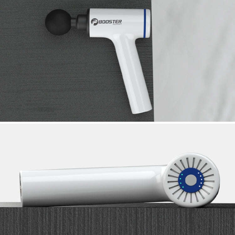 Booster S2 Vibrating Muscle Massager Portable Fitness Electric Fascial Relaxer, CN Plug(White)