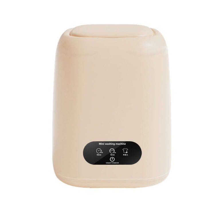 Small Household Portable Underwear Washing Machine, Size: US Plug(Milk Yellow)