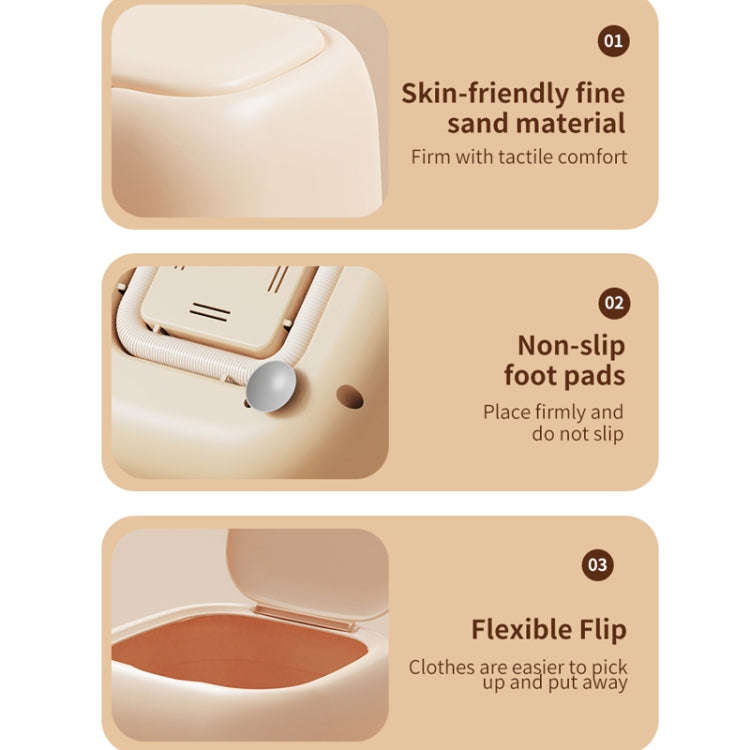 Small Household Portable Underwear Washing Machine, Size: UK Plug(Milk Yellow)