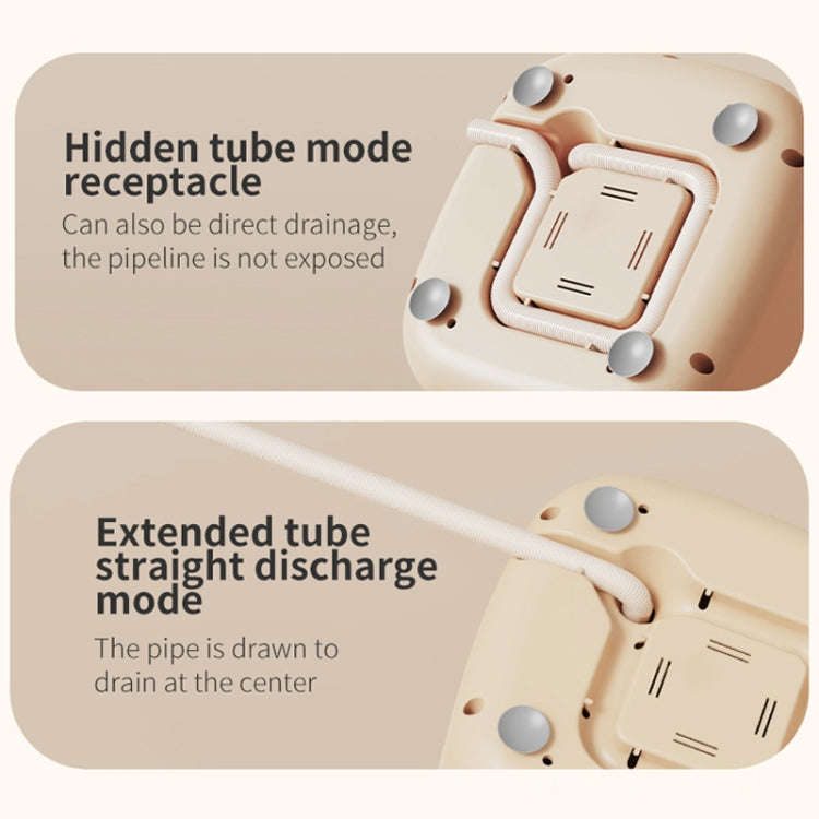 Small Household Portable Underwear Washing Machine, Size: EU Plug(Milk Yellow)