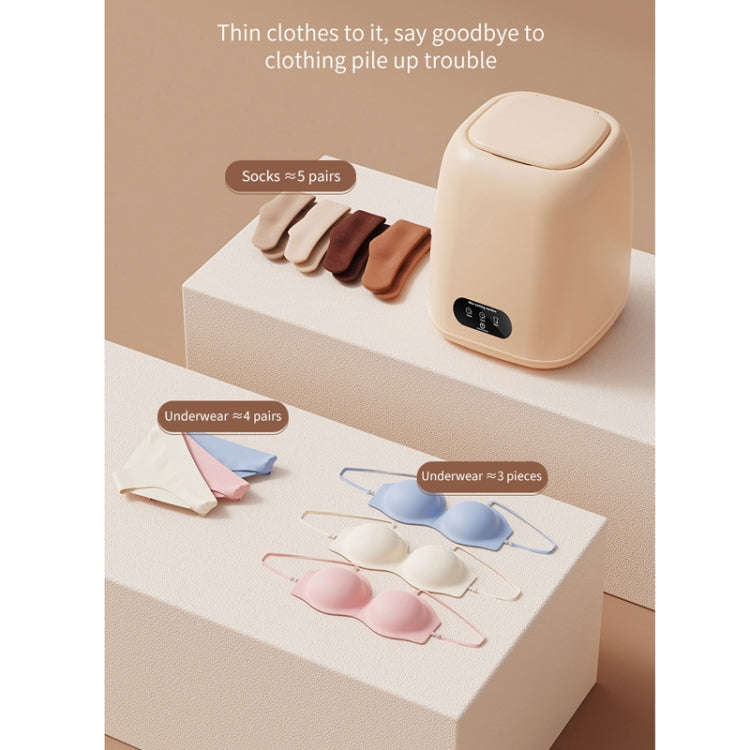 Small Household Portable Underwear Washing Machine, Size: US Plug(Milk Yellow)