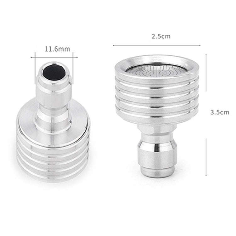 High-pressure Car Wash 1/4 Fast Insert Water Lance Stainless Steel Sprinkler Anti-splash, Specifi...