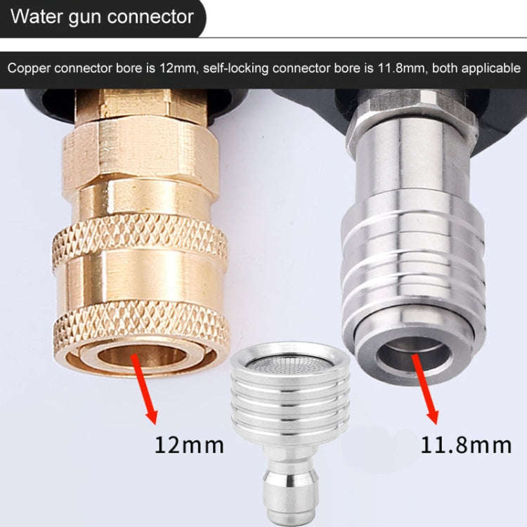 High-pressure Car Wash 1/4 Fast Insert Water Lance Stainless Steel Sprinkler Anti-splash, Specifi...