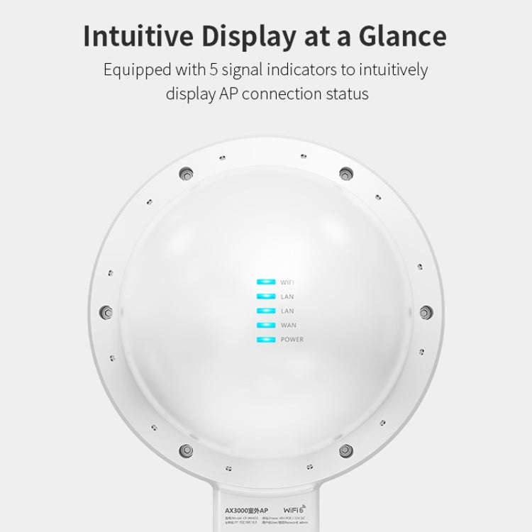 COMFAST WA933 Wi-Fi6  3000Mbps Outdoor Access Point Dual Band Waterproof Wireless Router Support ...