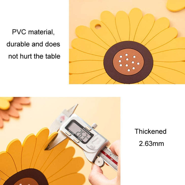 Silicone Heat Insulation Table Mat Anti-scald Placemat Heat-resistant Pot Pad Coaster, Size: Medi...