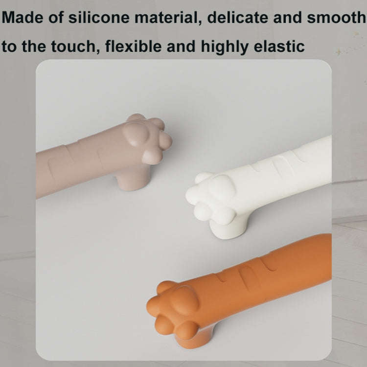 Silicone Door Handle Protector Children Anti-collision Door Pads, Spec: Crocodile-White