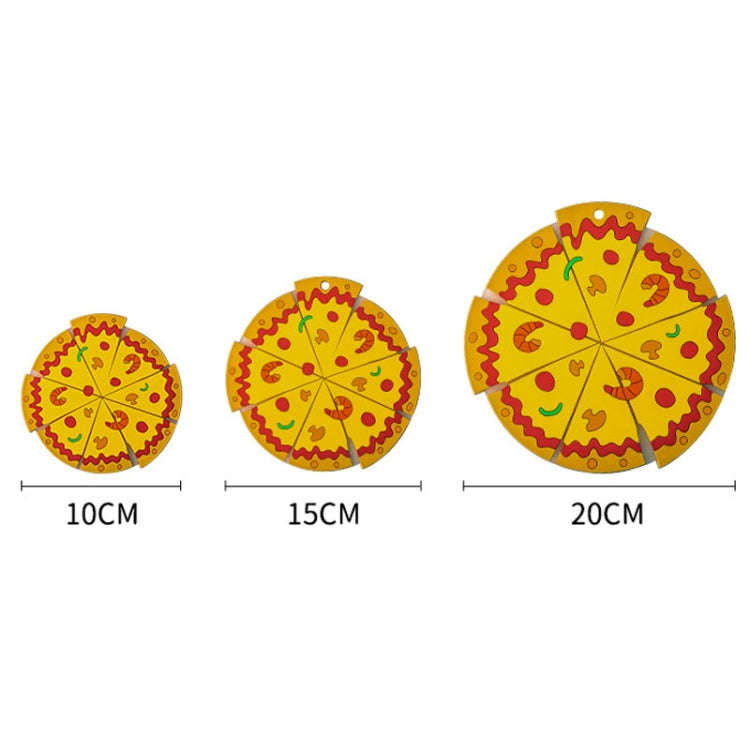 Silicone Insulated Table Placemat Pizza Shaped Bowl Mat PVC Coasters, Size: Small