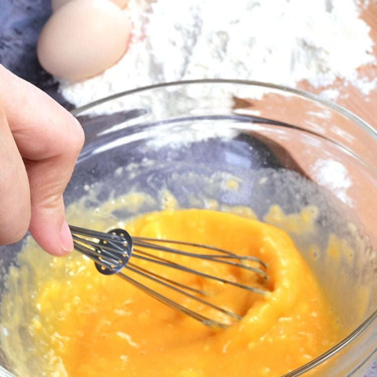 2pcs Household Manual Spring Beater Handheld Stainless Steel Mini Whisk, Size: 7 inch